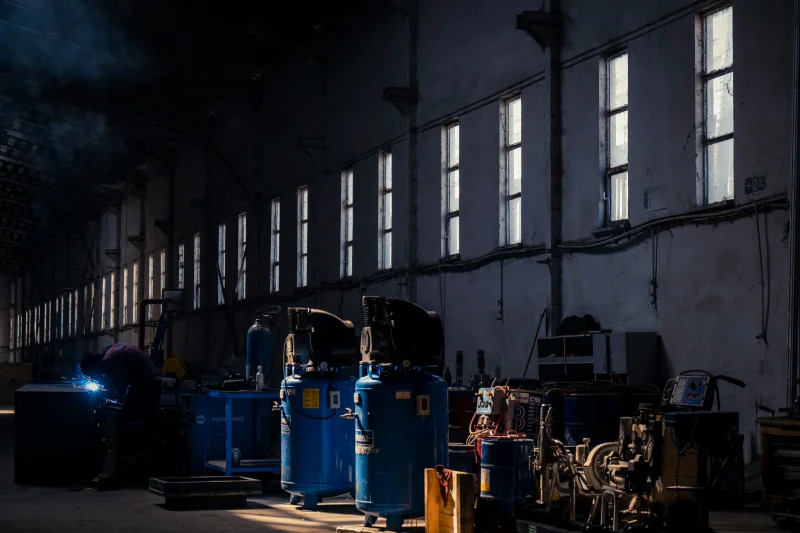 inspeção em compressores de ar
