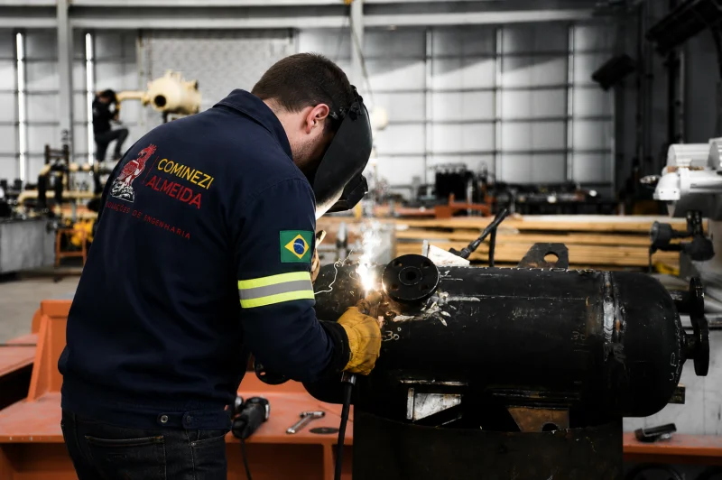 inspeção em compressores de ar